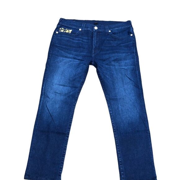 True Religion Jeans Size 40 ROCCO RELAXED SKINNY Blue - Picture 2 of 11